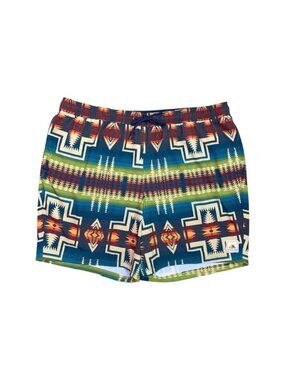 Pendleton Shoreside Swim Trunks Men's XL Aztec Print 7" UPF 50+ Hydroliner
